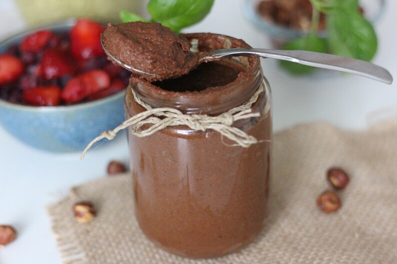 Vegan Hazelnut Date Cocoa Spread 300g. in 2 min. Vegan Nutella Etsy