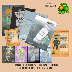 Goblin Antic - World Tour Basisset - Trading Card Set - 36 Karten Geschenk für Collector Roll Player