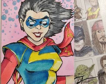 Ms Marvel Fan Art | Etsy Ms Marvel Fan Art | Etsy