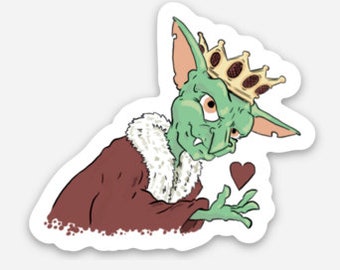 King of Hearts - Goblin Antics - Stickers for Water Bottle, Laptops, Planners, Gift for Comics Fan, Nerdy, Geek