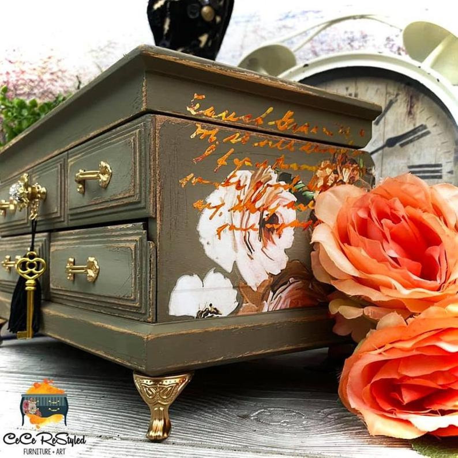 Silk All In One Mineral Paint by Dixie Belle / Hampton Olive Etsy