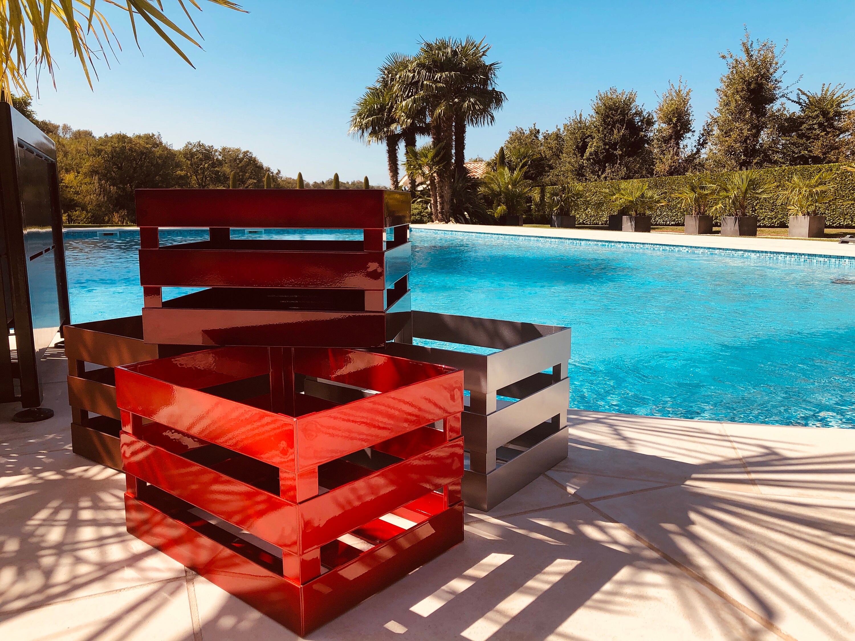 Cagette de Rangement en Aluminium Laqué