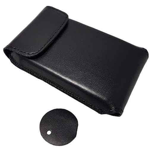 Echtleder Tasche mit Touch Screen und Clip für Dexcom G6,one Empfänger, Schwarz