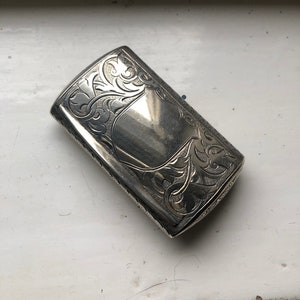 Hilliard & Thomason 1876 Silver Snuff Box: Birmingham Hallmarked, Chased Detail