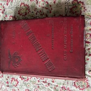 Guida della provincia di Roma club alpino italiano guida italiana 1894 film prop con copertina rigida Roma in italiano libro raro