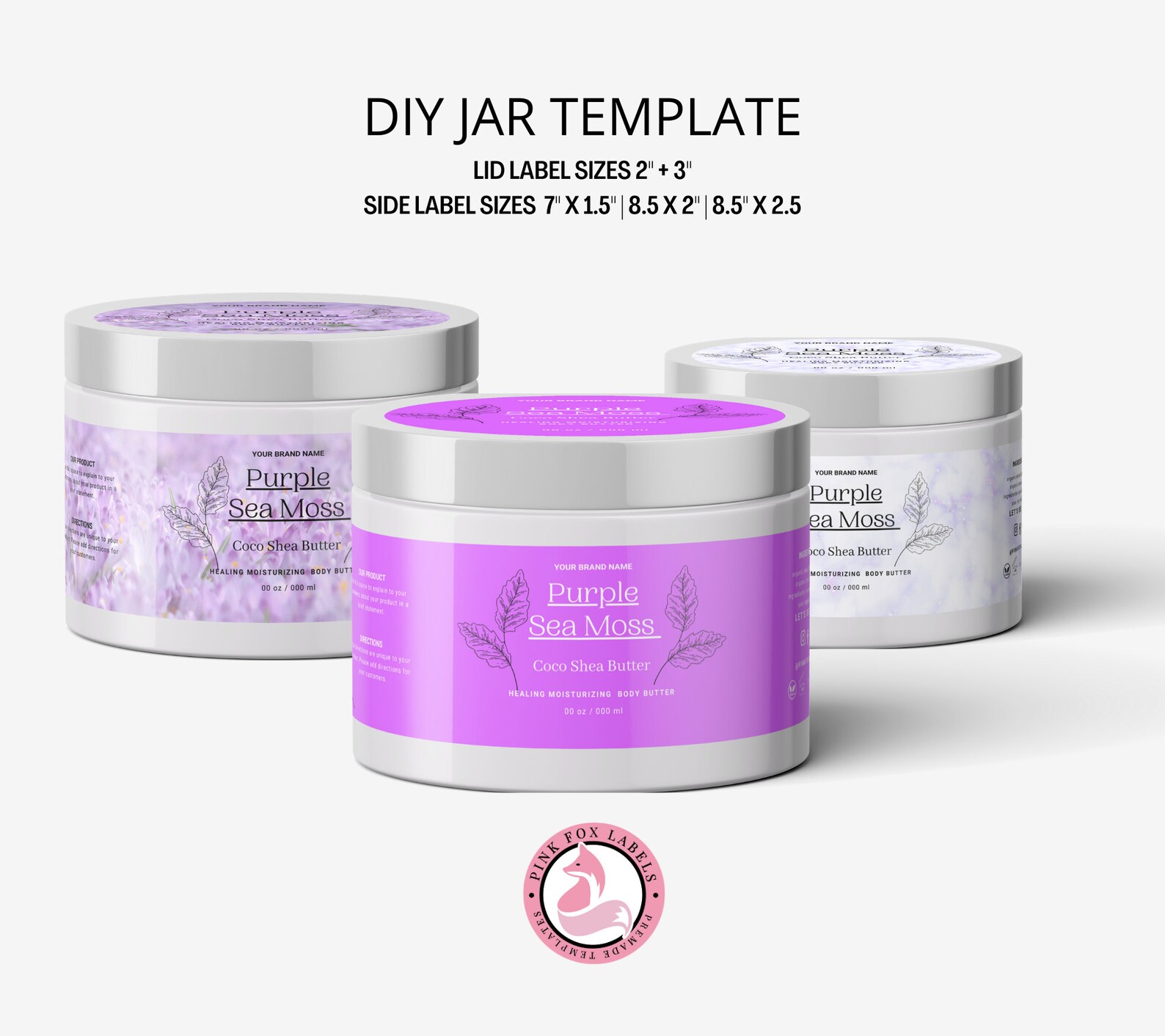 DIY Product Label Body Scrub Label Body Cream Label Jar Etsy Polska