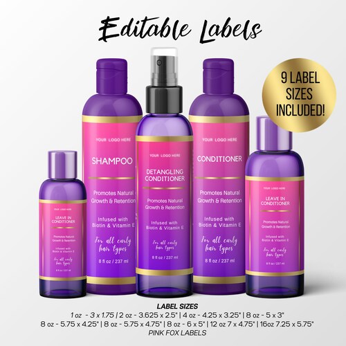 Pre-made Product Label Custom Product 