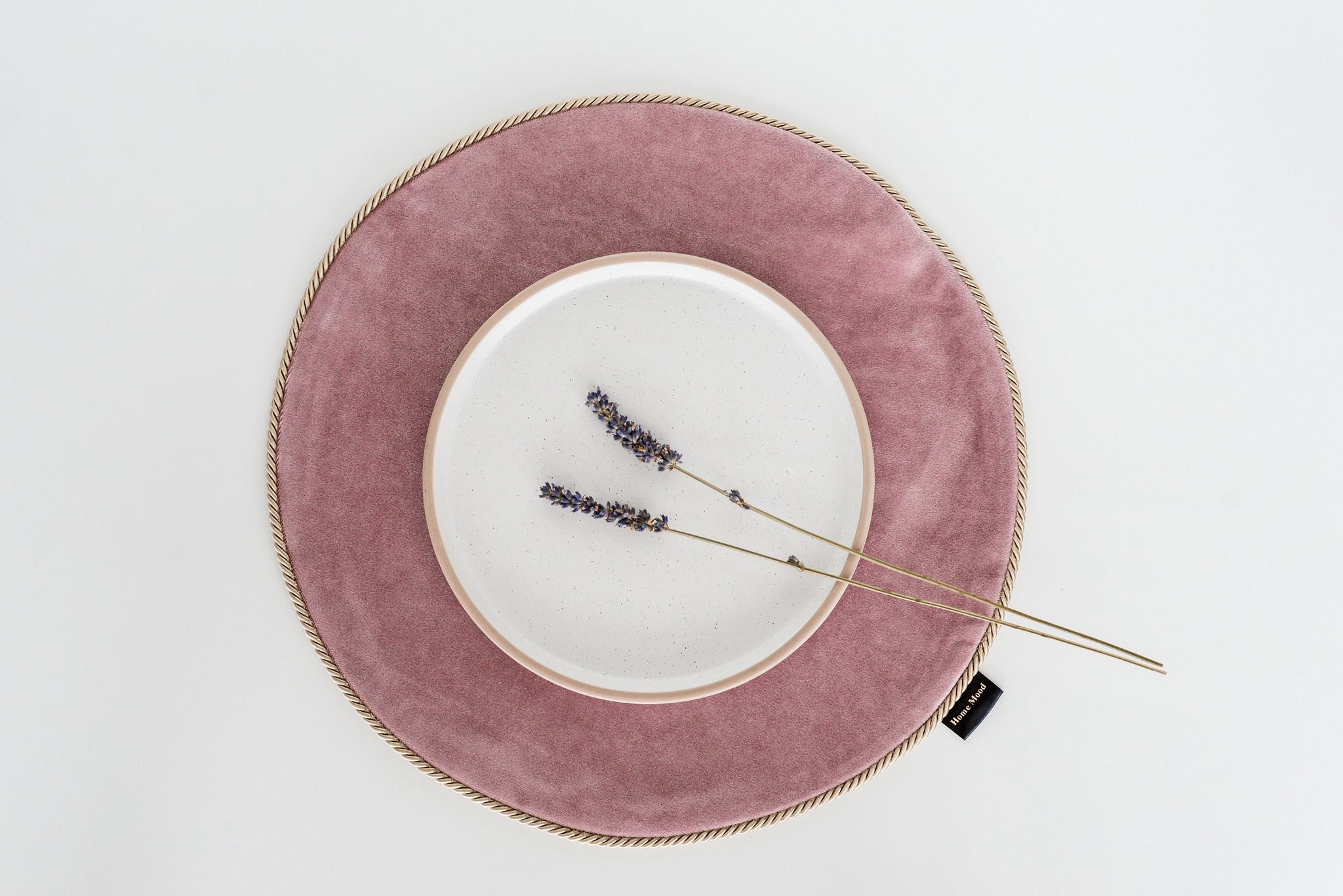 Velvet Placemats Set of 6/ Dusty Rose Placemat/ Wedding Etsy