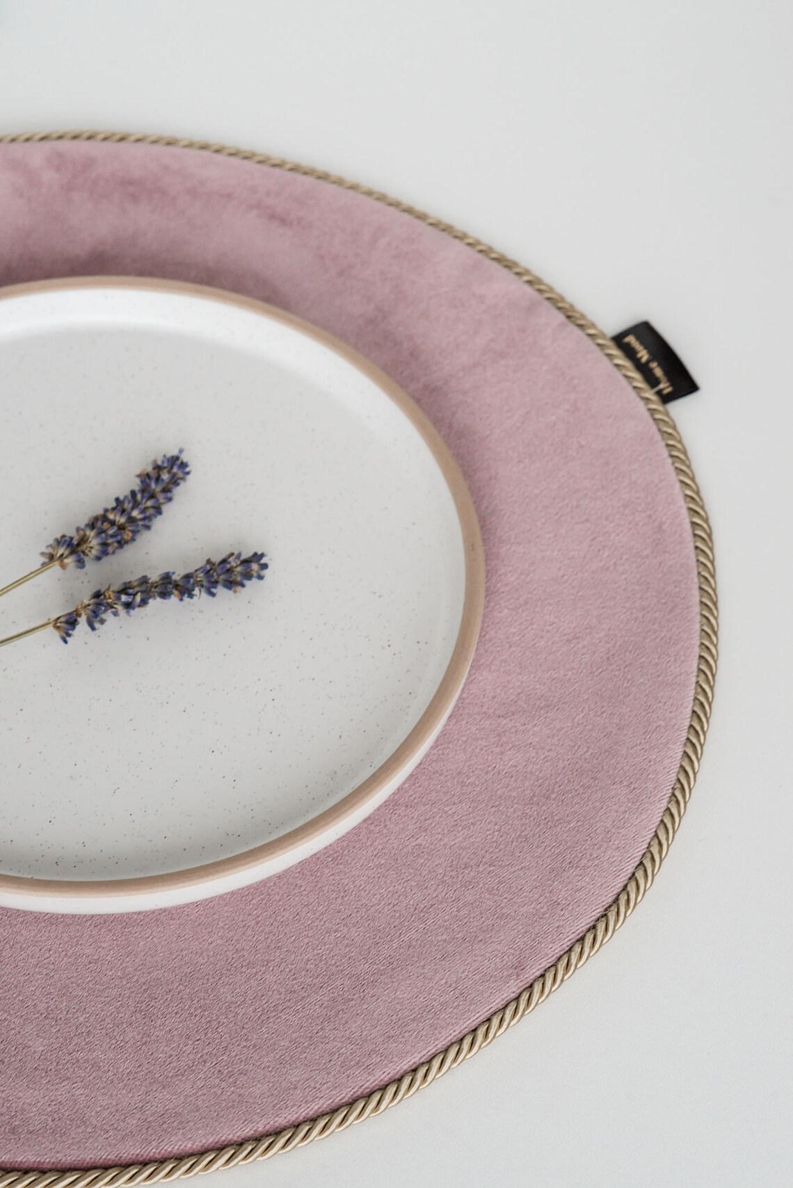 Velvet Placemats Set of 6/ Dusty Rose Placemat/ Wedding Etsy