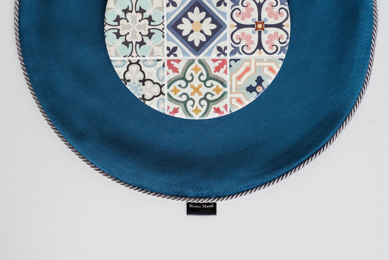 Velvet Navy Blue Round Placemats Set of 4 for Dining Tables/ Etsy