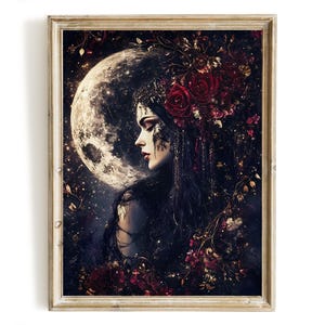 Hecate Goddess of Witchcraft #6, Instant Download, Witchcraft Poster, Pagan Witch Wall Art, Beautiful Goddess of Magic Art Print, Home Decor