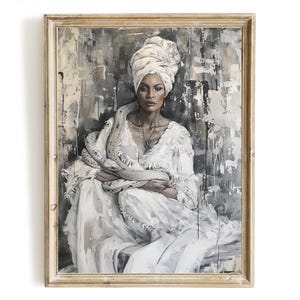 Marie Laveau, Voodoo Queen of New Orleans #3, Instant Download, Occult Voodoo Culture Poster, Spiritual Healer, Gothic Wall Art Decor