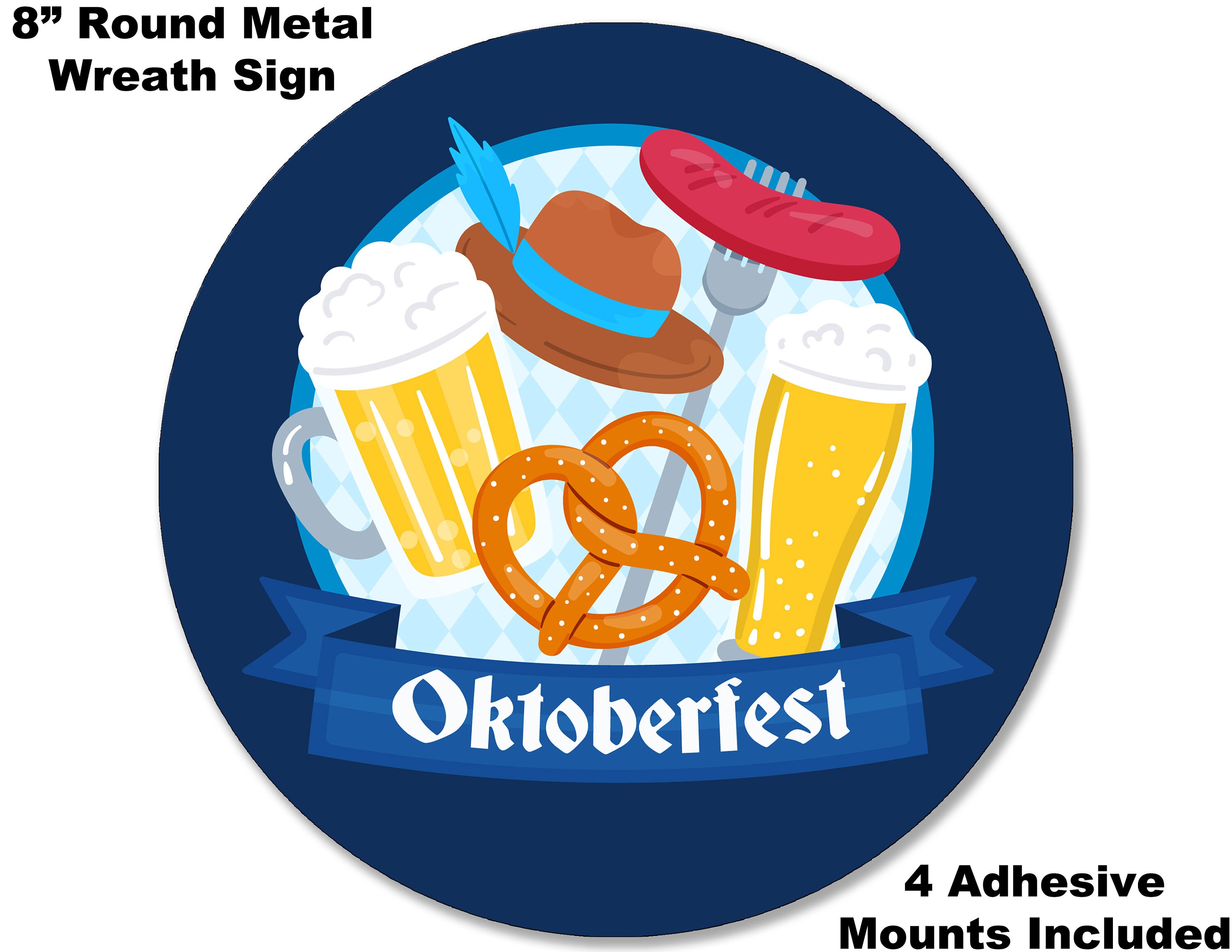 Optagelsesgebyr Mobilisere Spændende 8 Metal Wreath Sign Oktoberfest 6 German Beer - Etsy Norway