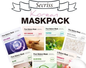 Secriss Pure Nature Mask Pack | Koreanische Hautpflege Gesichtsmaske