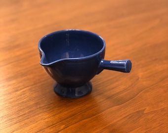Vintage Fiestaware / Fiesta Ware Homer Laughlin Stick Handle Creamer in Original Cobalt Blue