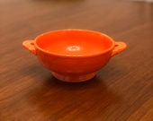 Vintage Fiestaware Fiesta Ware Homer Laughlin Cream Soup Bowl in Radioactive Red Circa 1936-1943