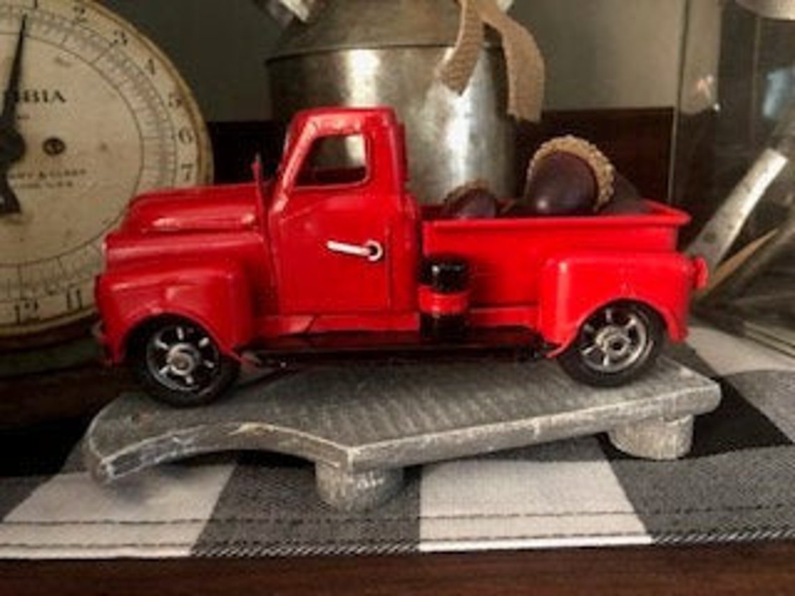 Little Red Truck - Etsy