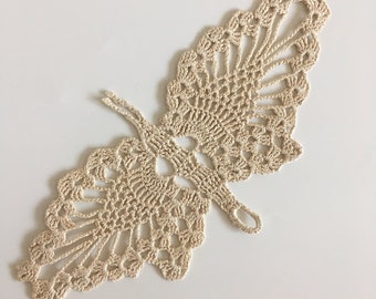 Handmade Cotton Crochet Butterfly Doilies, Small Crochet Lace Doilies, Crochet Butterfly Coasters, Shabby Chic Home Decor, New Home Gift