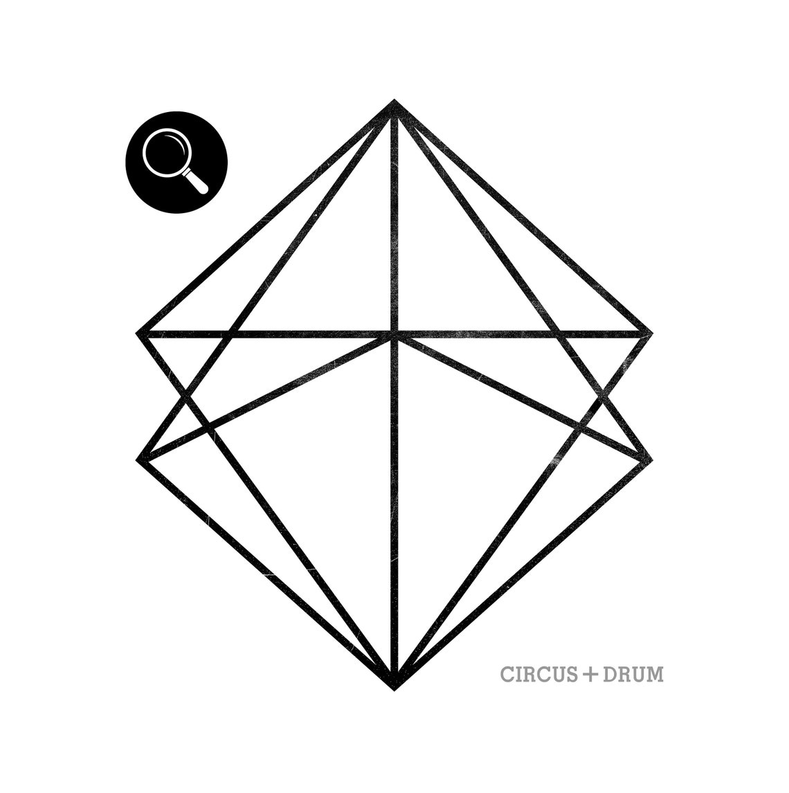 Minimalist Wall Art Geometric Crystal Pattern Print Home Etsy