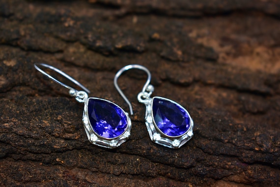 Iolite earrings sterling silver deals
