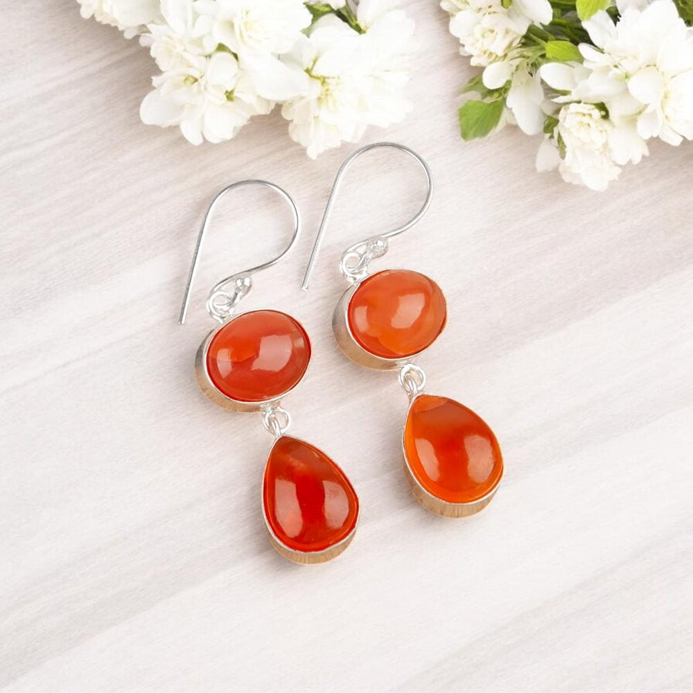 Carnelian Earrings - Etsy