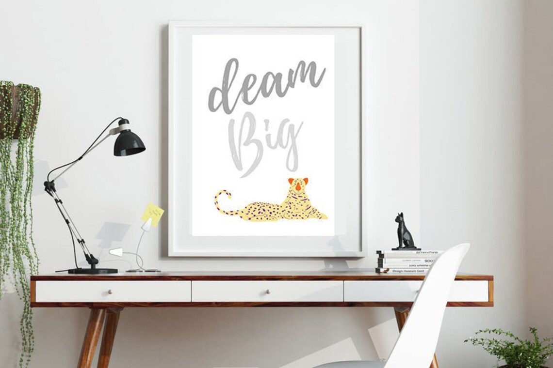Dream Big Quote, A4 Size, Instant Download, Printables, King,png File ...