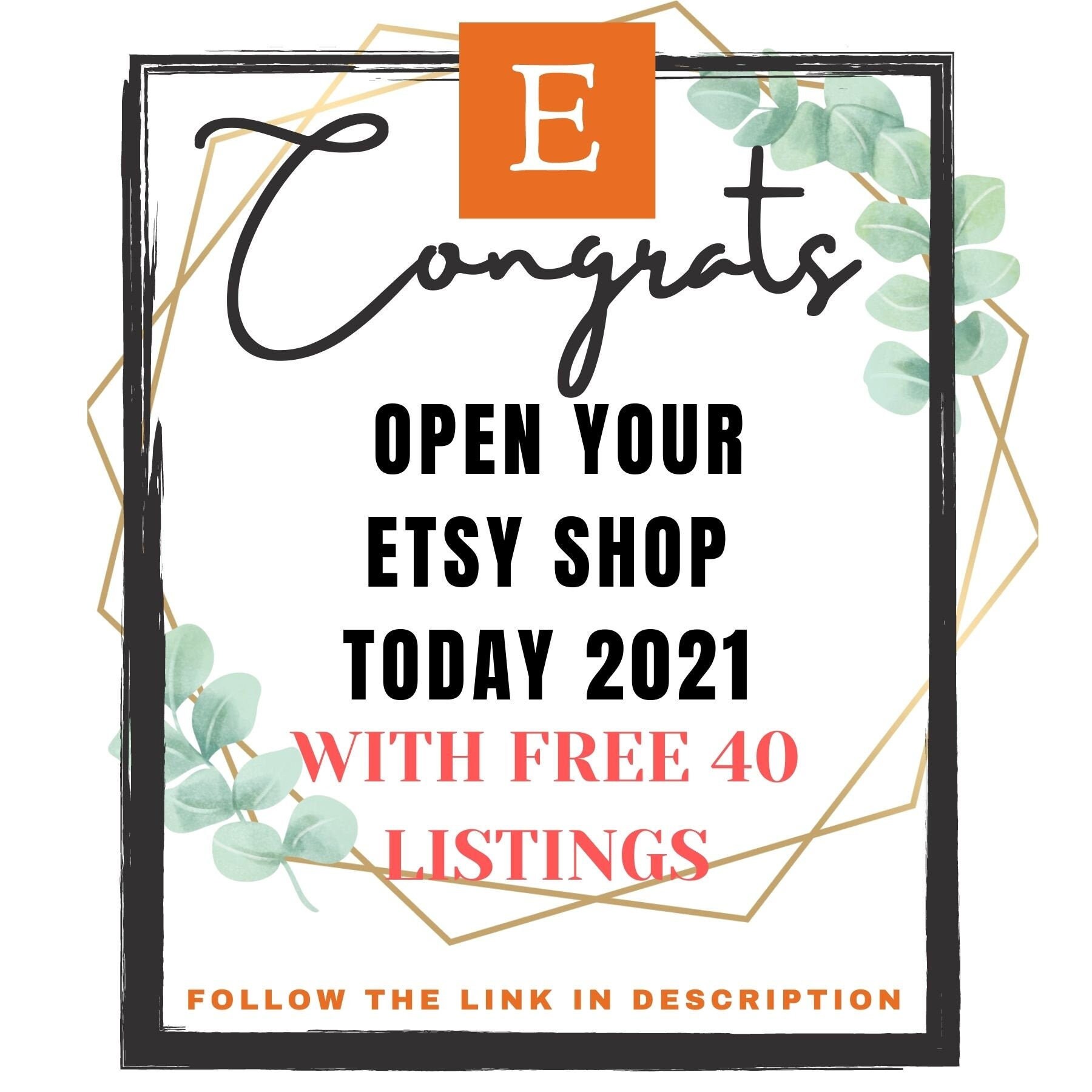 Get 40 free listings DON'T BUY Opening an etsy shopEtsy Etsy