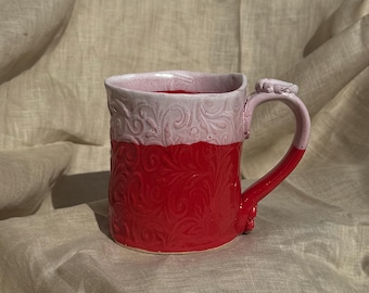 Patterned Slab Mug