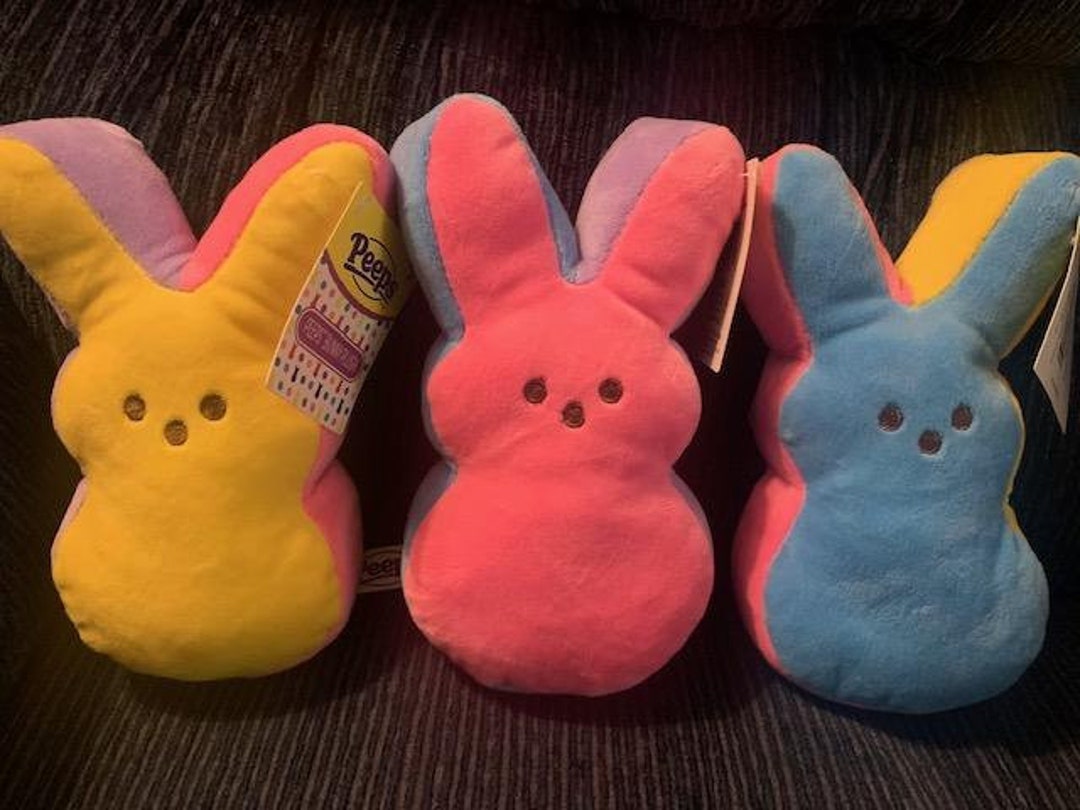 Peeps Peeps Peeps Color Block Plush Peeps Etsy