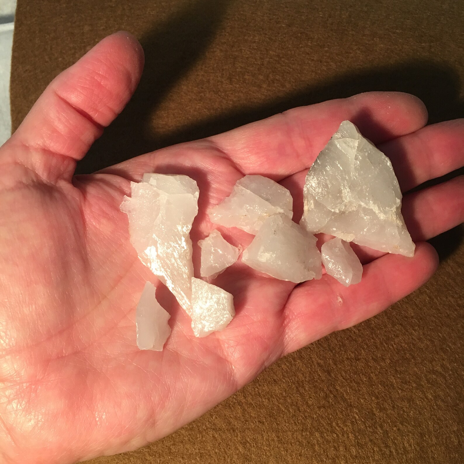 White Quartz Rock Crystal 8pcs 46g total weight Nova Scotia Etsy