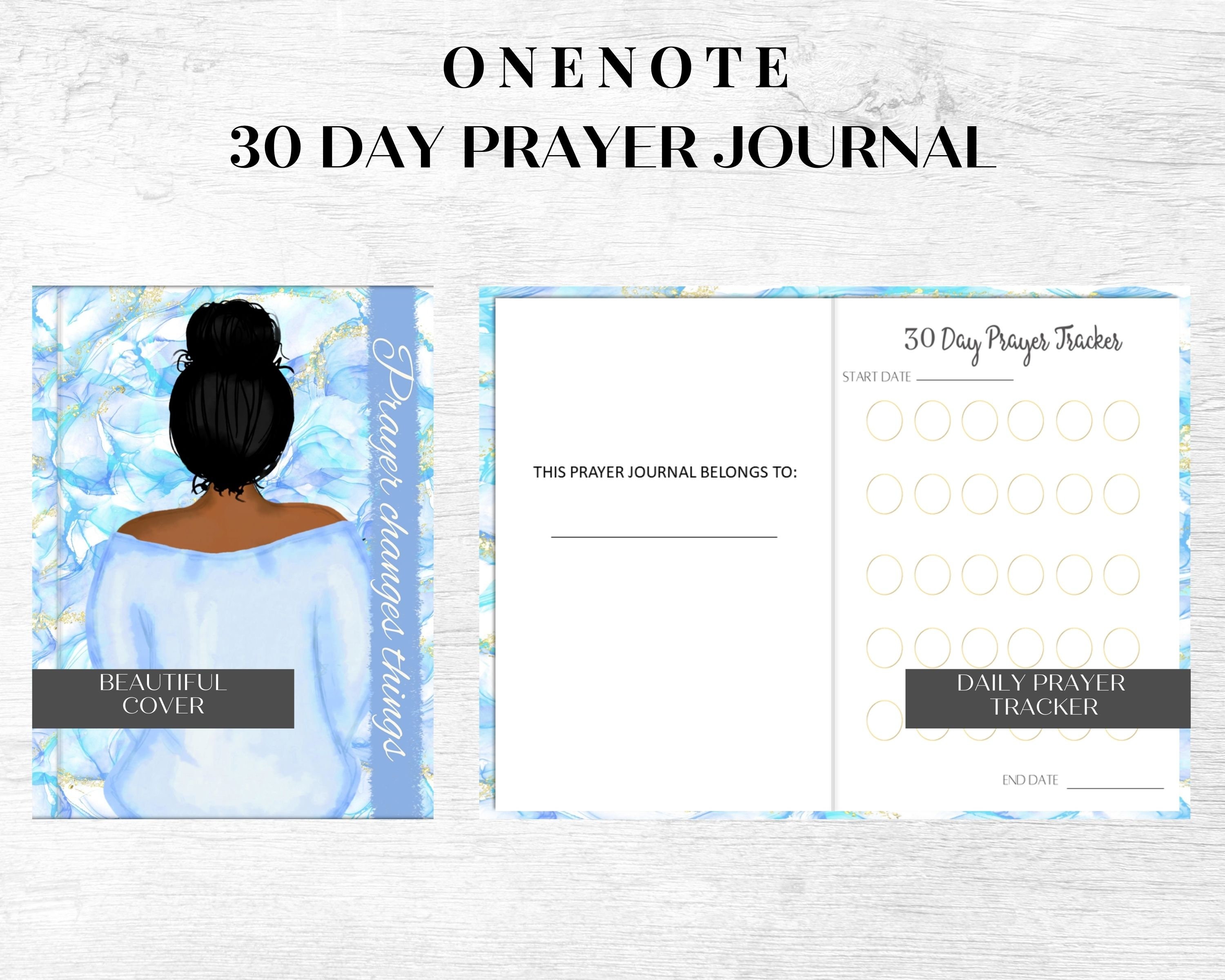 Onenote 30 Day Prayer Journal Style 1 - Etsy
