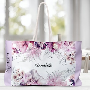 Sac fourre-tout pliable personnalisé pour cadeau d'anniversaire, cartable personnalisé plage spa shopping pour voyage croisière camping cadeau de retraite