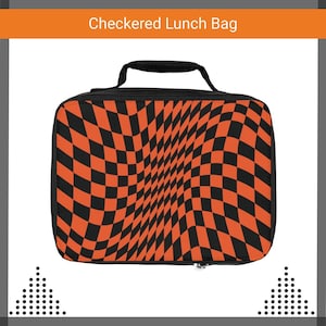 Lunch Bag Insulated Picnic Cooler Tote Orange Eco Friendly Lunch Box Teen School Bag For Work Travel Fun Reusable Gift For Her Gift For Him