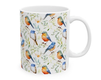 Birds #1 Ceramic Mug - Perfect for Nature Lovers, Gifts for Friends, Coffee, Tea, Home Decor, Birdwatching