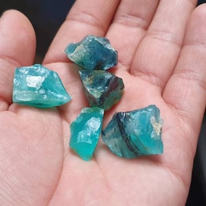110 ct High grade Peruvian blue opal rough 5 pcs**