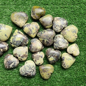 Lot 20 pc Serpentine with Pyrite heart*