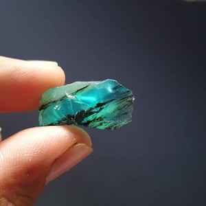 20 ct High grade Peruvian blue opal rough with dentrite*