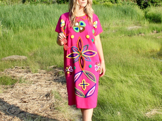 1970s Handmade Embroidered Kaftan