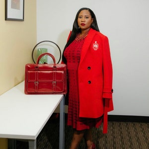 SHORT Length Red DST Wool Peacoat