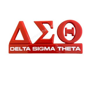 Sale! Delta Sigma Theta Red Car Decal