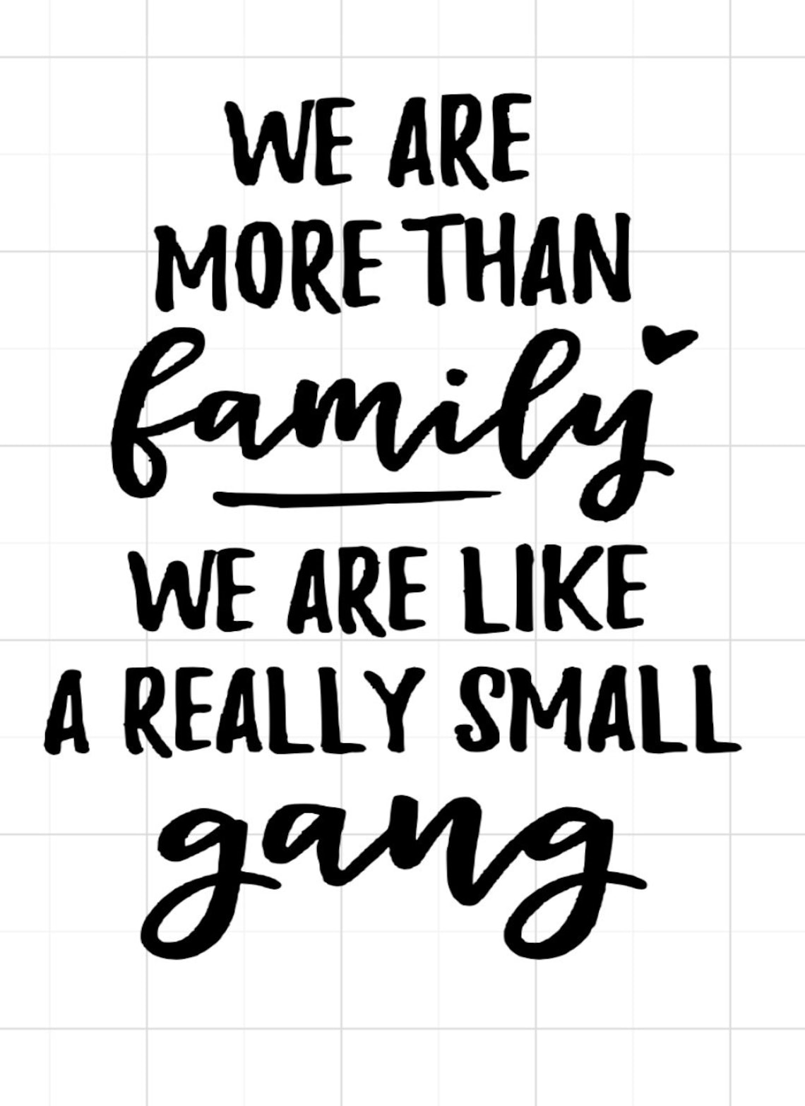 We