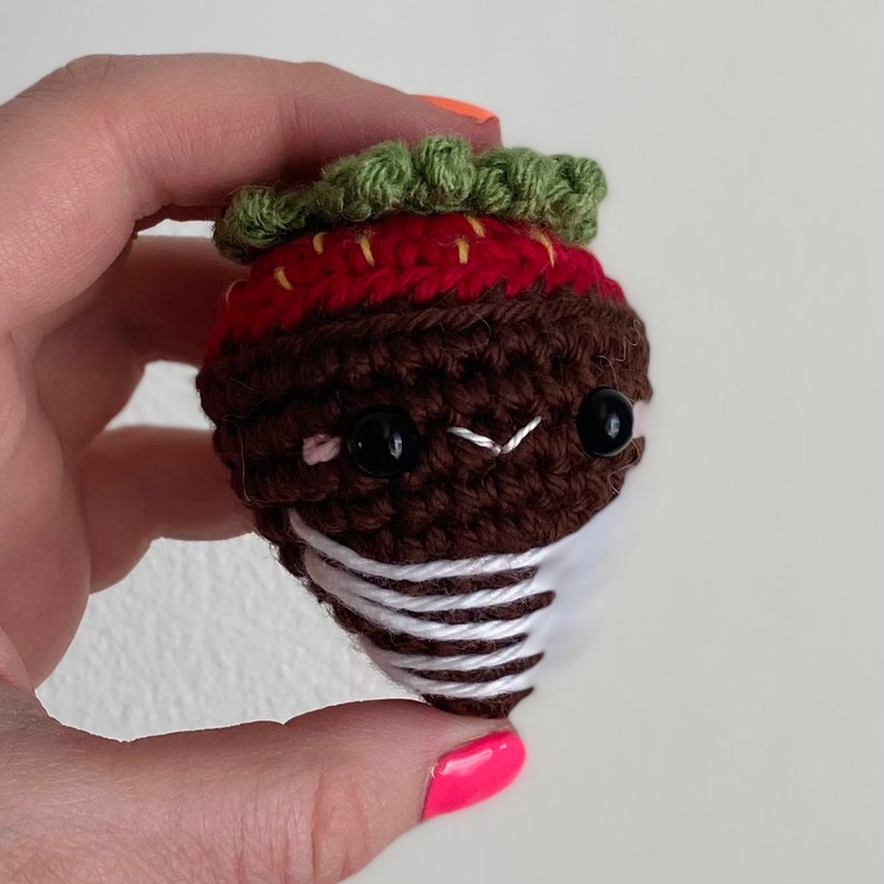 Chocolate Covered Strawberry PDF Crochet Pattern image 8