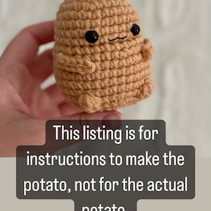 Pete the Potato No Sew PDF Crochet Pattern image 2