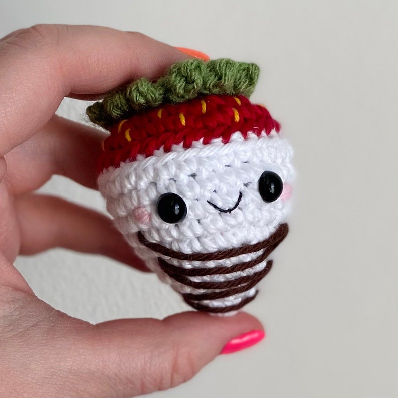 Chocolate Covered Strawberry PDF Crochet Pattern image 9