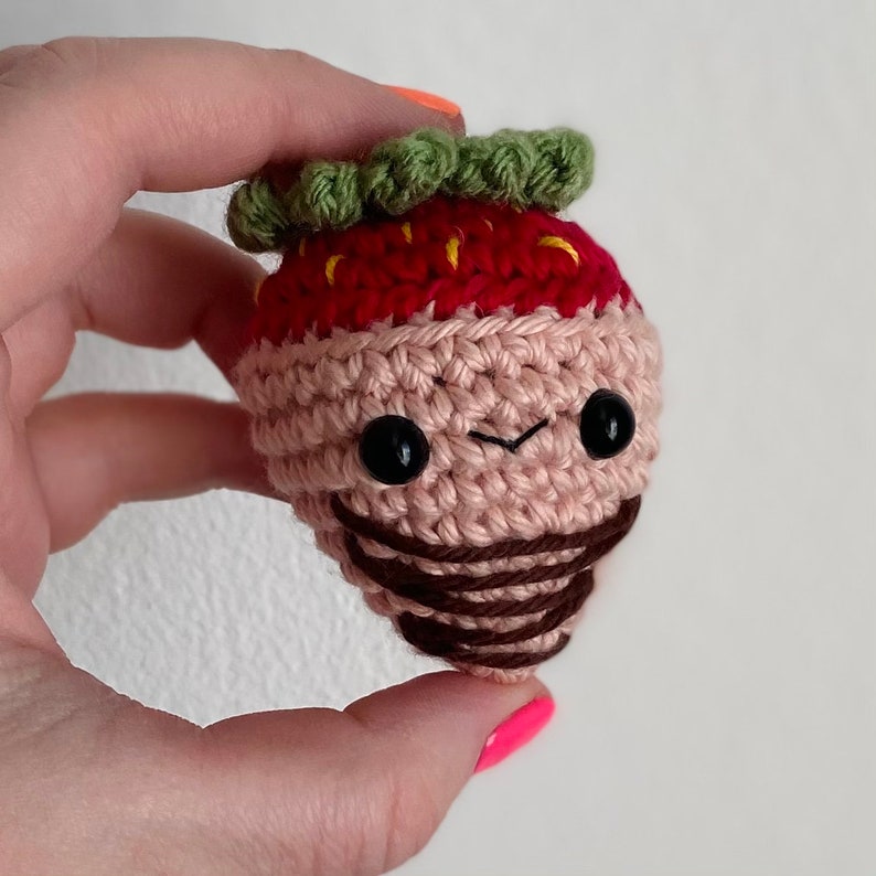 Chocolate Covered Strawberry PDF Crochet Pattern image 7