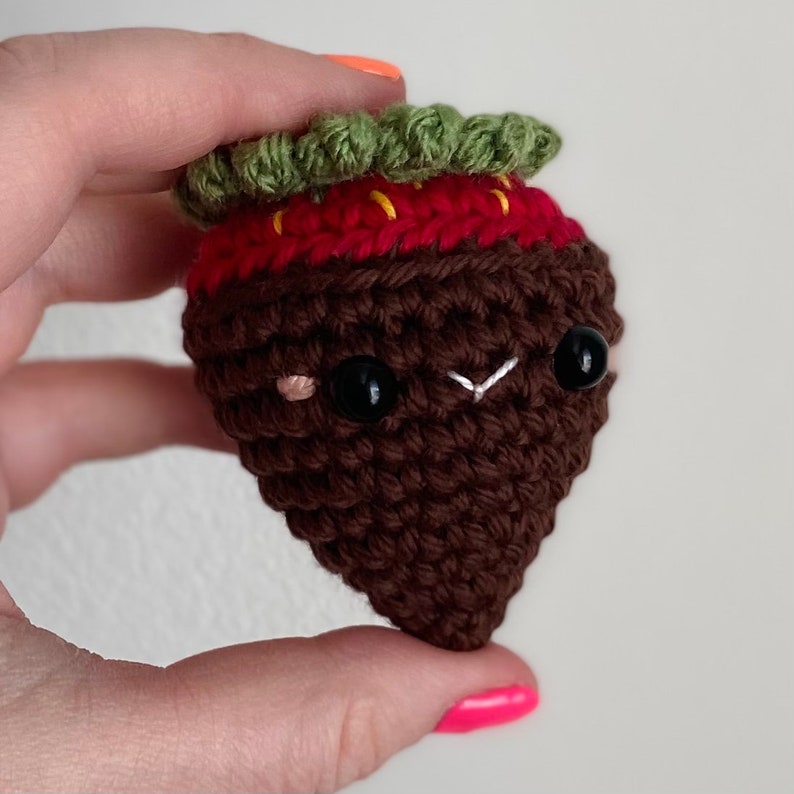 Chocolate Covered Strawberry PDF Crochet Pattern image 10