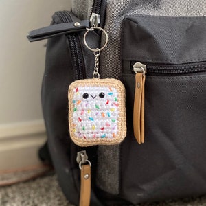 Toaster Pastry Keychain PDF Crochet Pattern