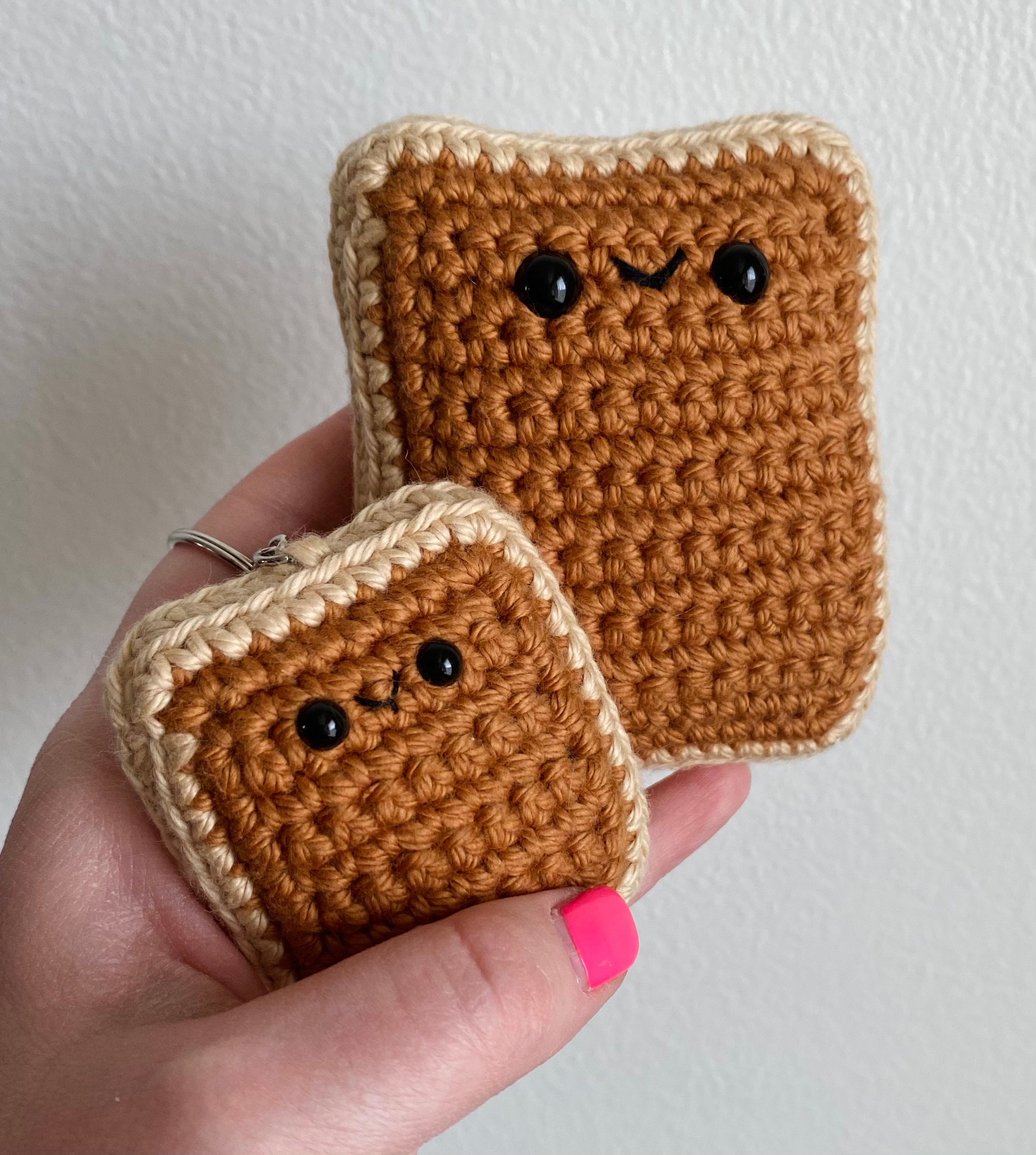 Toaster Pastry Keychain PDF Crochet Pattern Etsy