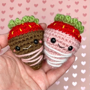 Chocolate Covered Strawberry PDF Crochet Pattern image 5