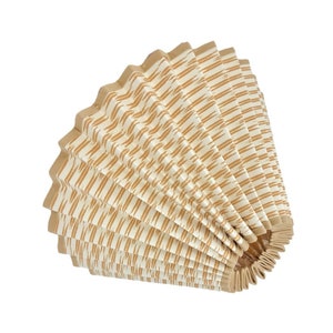 PARALUME PLISSETTATO - Quiver - Ian Sanderson - naturale - fondo piatto - lampada o lampada a sospensione